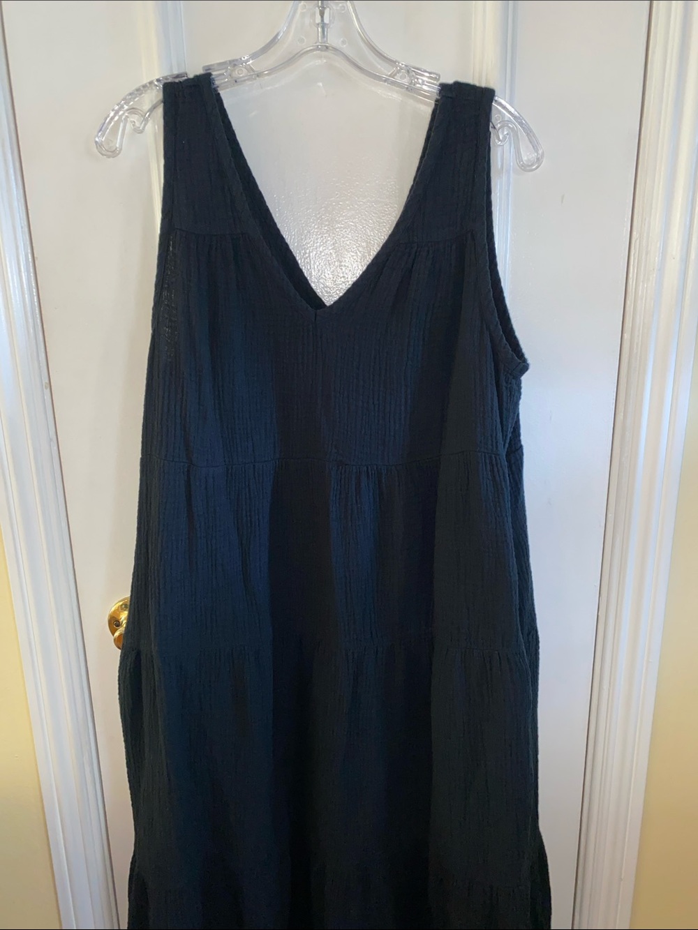Marine Layer Black V-Neck Maxi Dress Size L - Picture 2 of 6